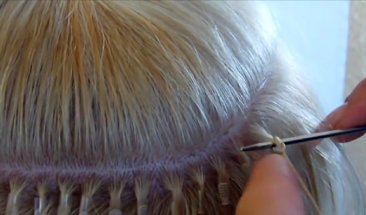 Начало 3D наращивания волос