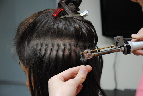 Наращивание волос по технологии cre cap