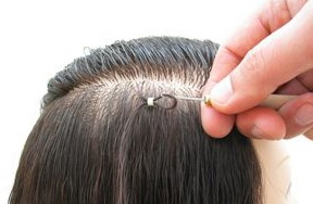1-й этап наращивания волос на кольца
