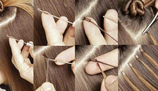 Этапы наращивания волос Ring Star