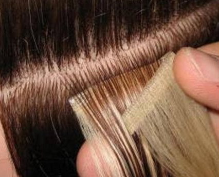 Фиксация прядей при силиконовом наращивании волос