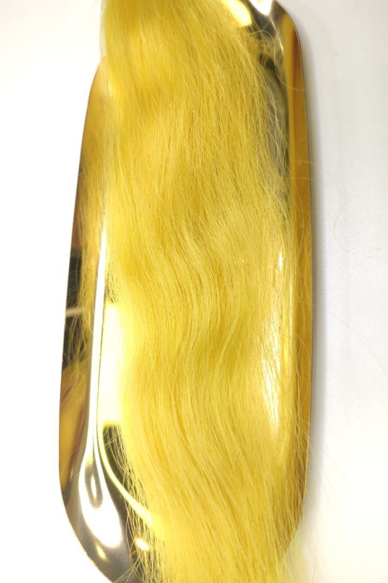 Цветные пряди волос 60 см №330 — желтый