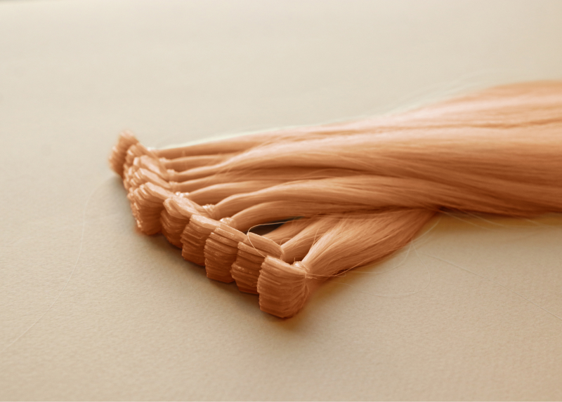 Мини-ленты (микроленты) для наращивания волос 45 см №16 — цветочный мед