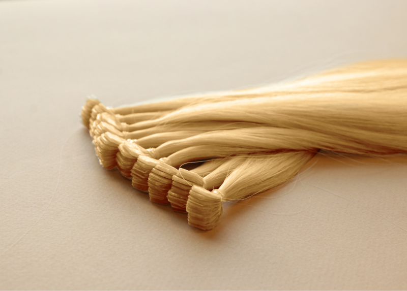 Мини-ленты (микроленты) для наращивания волос 60 см №20 — золотистый блонд