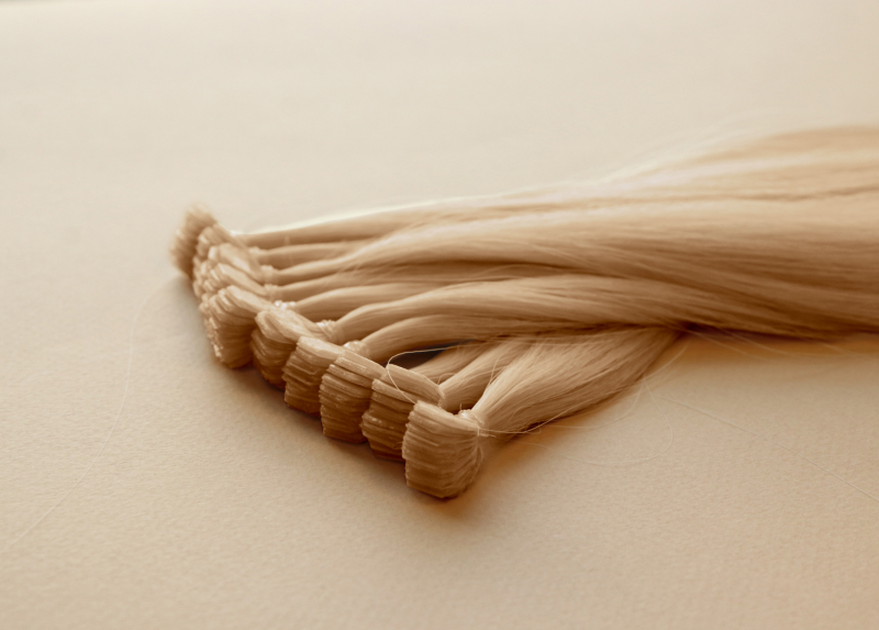 Мини-ленты (микроленты) для наращивания волос 40 см №20B — бежевый блонд