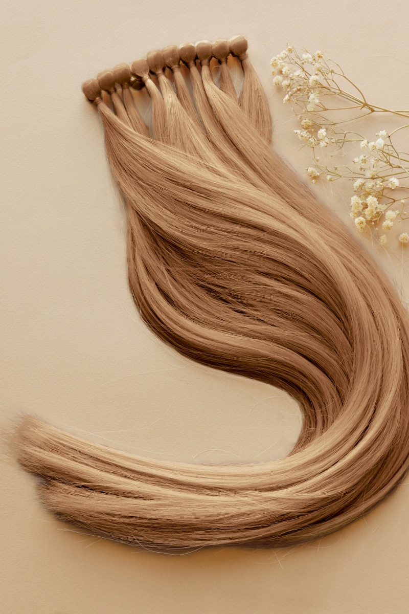 Русые волосы средней длины