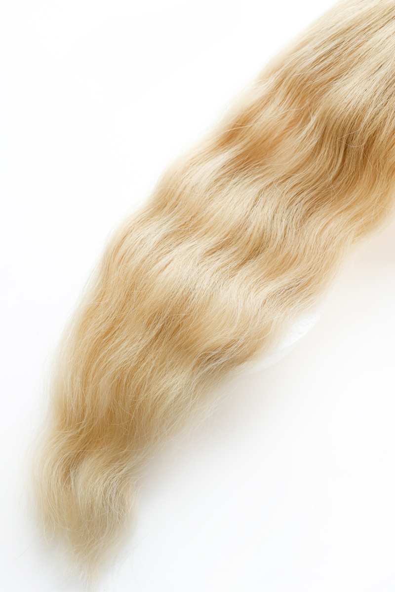 Славянские волосы на микрокапсулах 55 см №20B — бежевый блонд