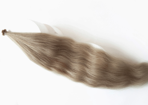 Волосы на капсулах 55 см №810 — платиновый средне-русый