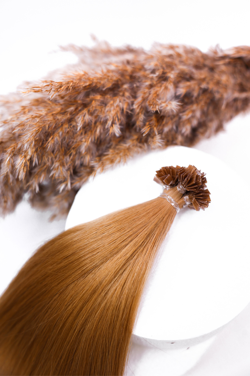Волосы на капсулах 60 см №18 — светло-русый золотистый