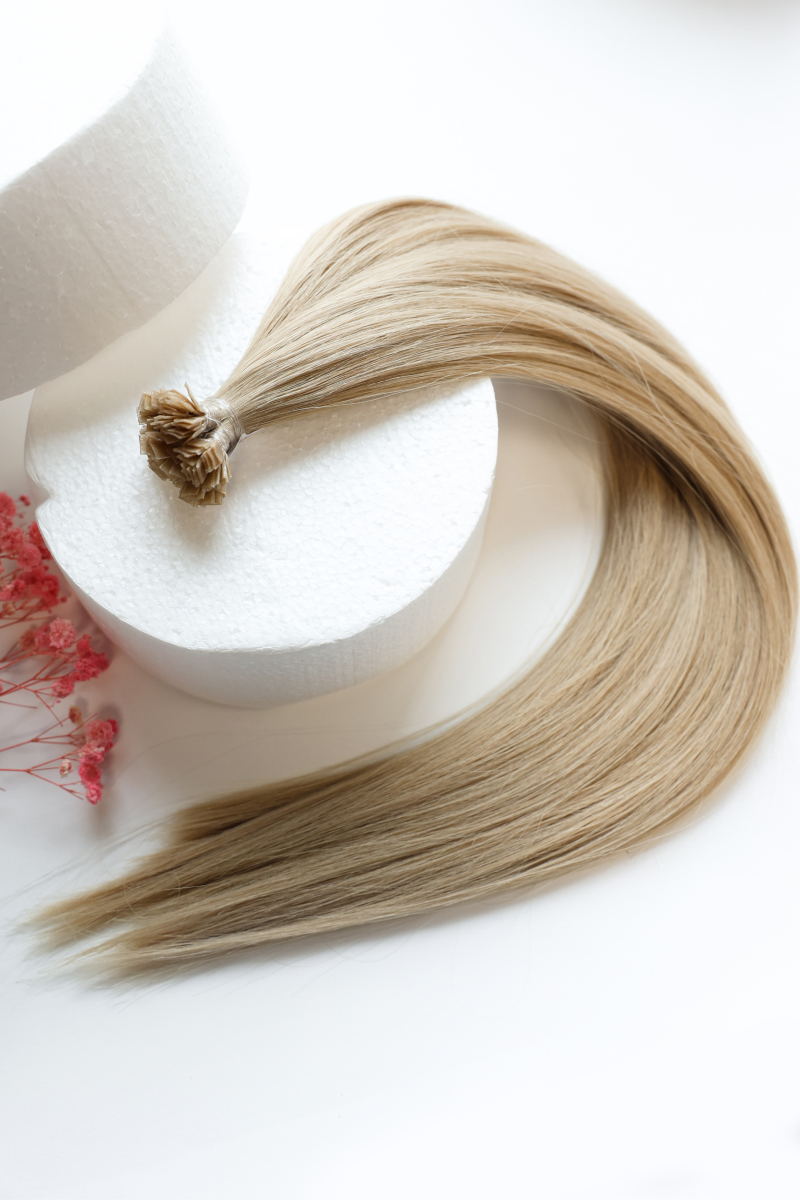 Волосы на капсулах 50 см №20B — бежевый блонд