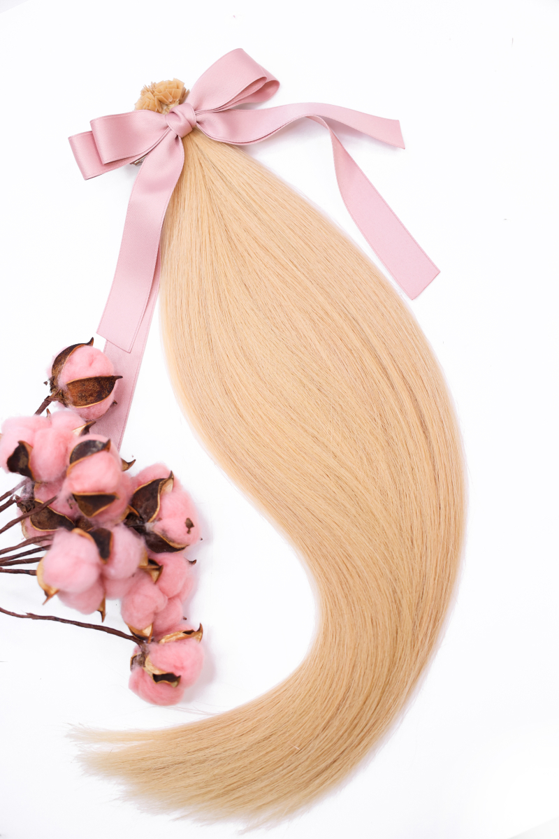 Волосы на капсулах 45 см №22 — песочный блонд