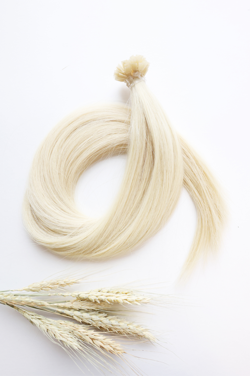 Волосы на капсулах 45 см №602 — светлый блонд
