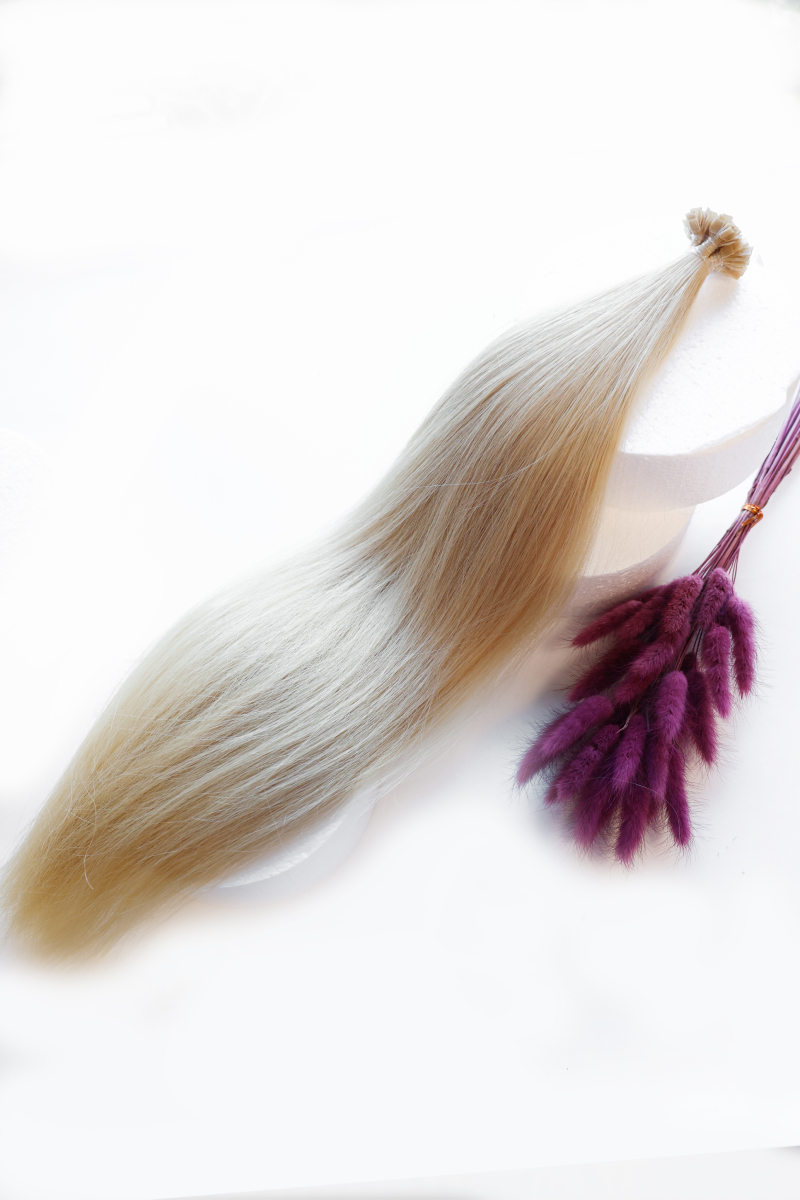 Волосы на капсулах 40 см №903 — средний блонд медовый
