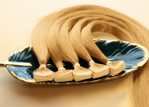 Волосы на лентах 3 см 40 см №24 — теплый бежевый блонд